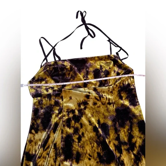 Urban Outfitters Purple and Gold Mini Dress size Large - Picture 10 of 13